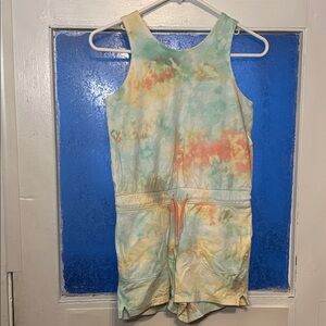 Athleta Girl Kids Tie-Dye Romper Short sleeve Size L 12